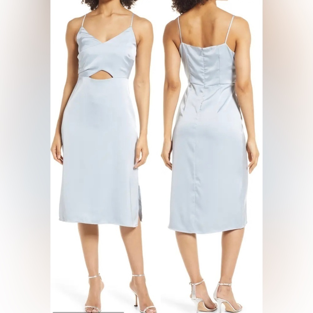 Sam Edelman midi light blue dress size 4